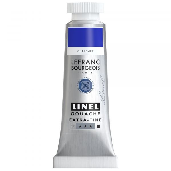 Tube de gouache 14mL Linel extra-fine – Outremer (Série 2)