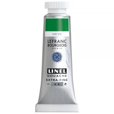 Tube de gouache 14mL Linel extra-fine – Vert Pré (Série 2)