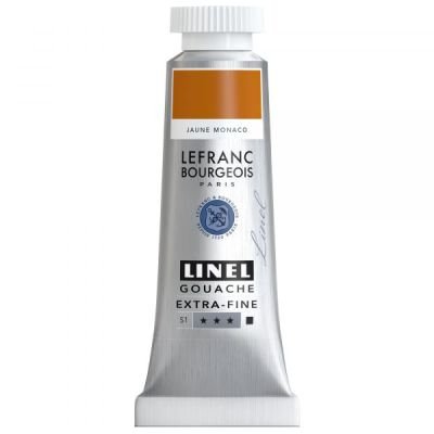 Tube de gouache 14mL Linel extra-fine – Jaune Monaco (Série 1)