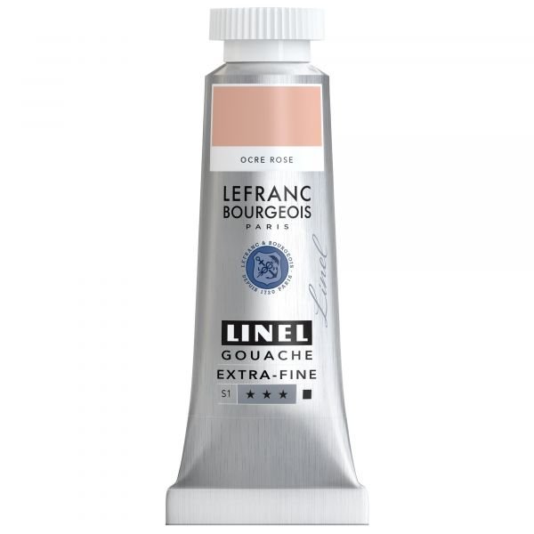 Tube de gouache 14mL Linel extra-fine – Ocre Rose (Série 1)