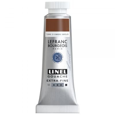 Tube de gouache 14mL Linel extra-fine – Terre d’ombre brûlée (Série 2)