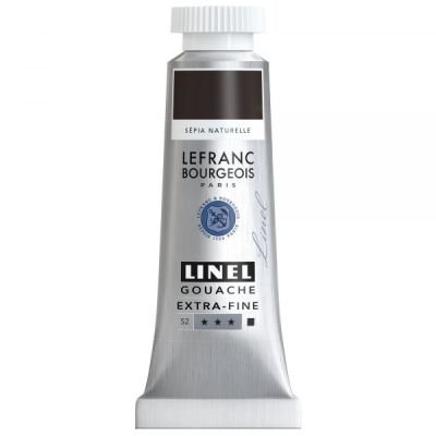 Tube de gouache 14mL Linel extra-fine – Sepia Naturelle (Série 2)