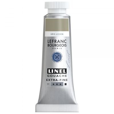 Tube de gouache 14mL Linel extra-fine – Gris Lichen (Série 1)