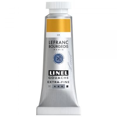 Tube de gouache 14mL Linel extra-fine – Or (Série 1)