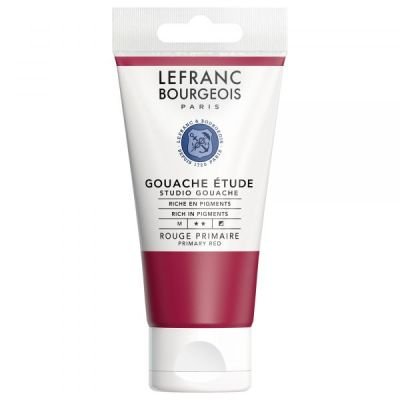 Tube de gouache qualité étude 80mL Lefranc Bourgeois rouge
