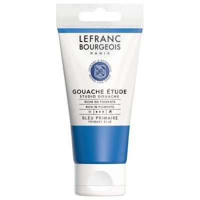 Tube de gouache qualité étude 80mL Lefranc Bourgeois bleu