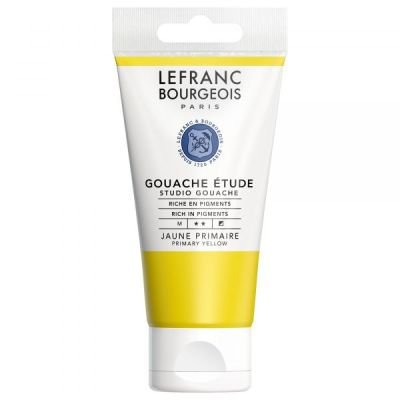 Tube de gouache qualité étude 80mL Lefranc Bourgeois jaune