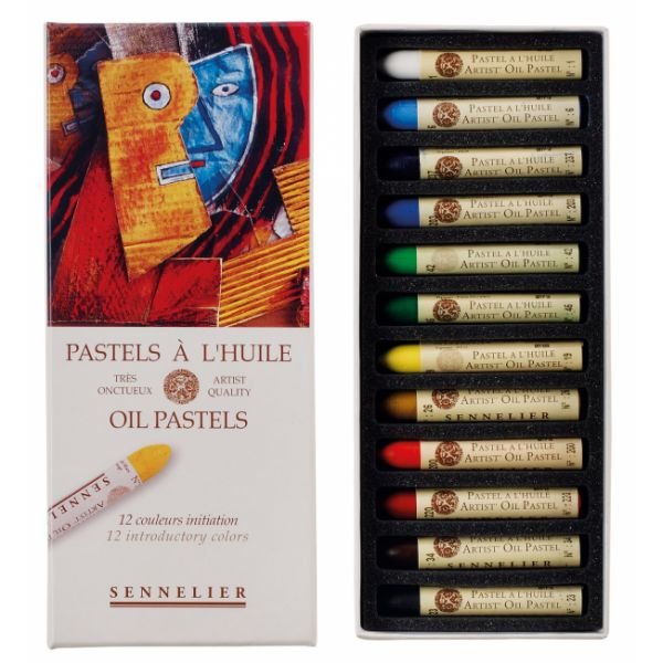 Boîte de 12 pastels à l’huile Sennelier – Initiation