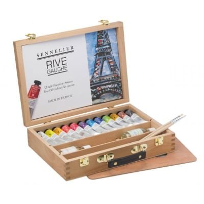 COFFRET HUILE FINE RIVE GAUCHE SENNELIER 12 TUBES 40ML