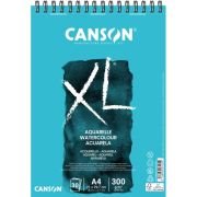 Bloc de papier aquarelle Canson XL format A4 30 feuilles avec spirales