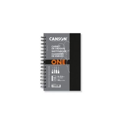 Canson One livre avec spirales format 14×21,6cm (proche A5)