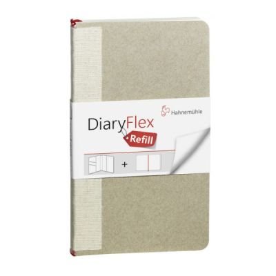 Diaryflex Recharge de papier blanc format 10,4×18,2cm