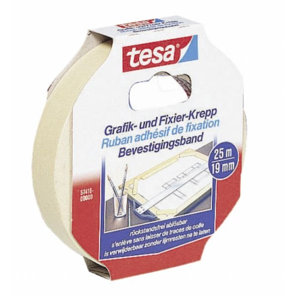 Rouleau adhésif Tesa Krepp 19mm x 25m (scotch de peintre)