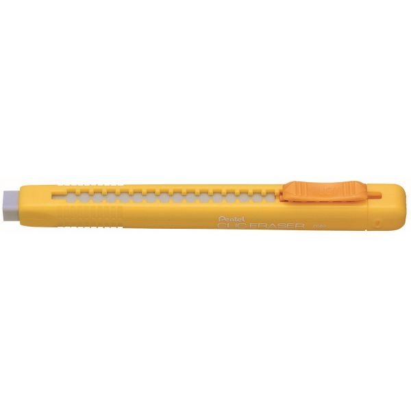 Gomme crayon clic jaune