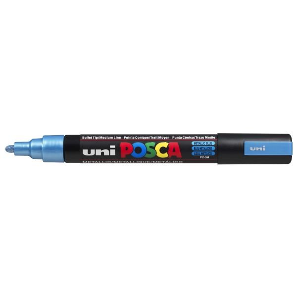 POSCA PC5M BLEU METAL