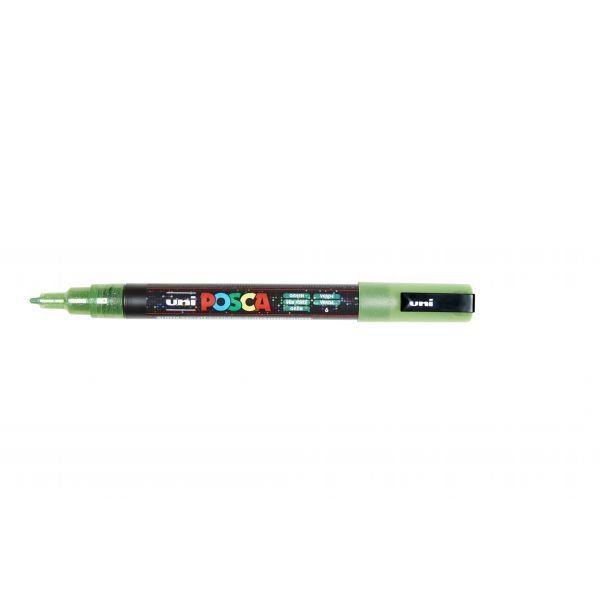 POSCA PC3M VERT FONCE PAILLETE
