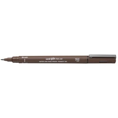 Feutre Uni-Pin sepia pointe brush (pinceau)