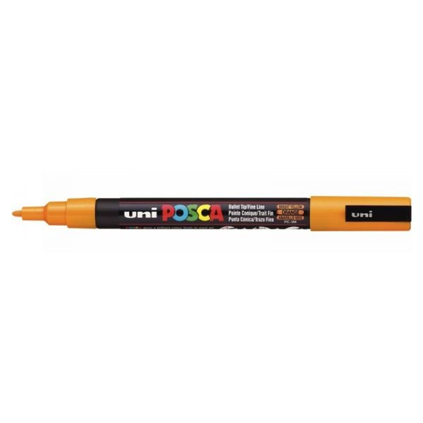 POSCA PC3M ORANGE / BRIGHT YELLOW
