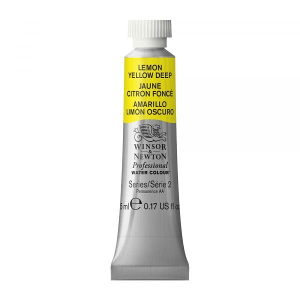 Tube d’aquarelle 5mL extra-fine Winsor & Newton Pro – Jaune citron foncé 348 Série 2