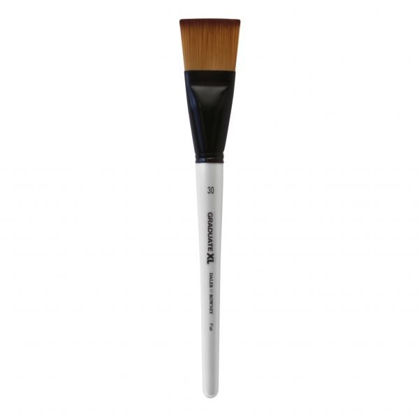 Pinceau Daler Rowney Graduate XL poil souple synthétique plat taille 30