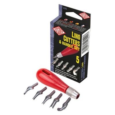 Set manche et 5 gouges pour la linogravure