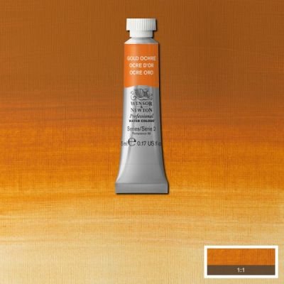 Tube d’aquarelle 5mL extra-fine Winsor & Newton Pro – Ocre d’Or 285 Série 2