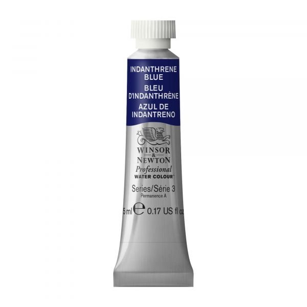 Tube d’aquarelle 5mL extra-fine Winsor & Newton Pro – Bleu d’Indanthrène 321 Série 3