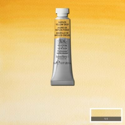 Tube d’aquarelle 5mL extra-fine Winsor & Newton Pro – Jaune de Naples foncé 425 Série 1