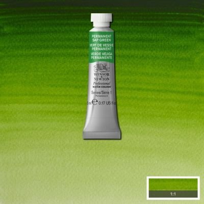 Tube d’aquarelle 5mL extra-fine Winsor & Newton Pro – Vert de vessie permanent 503 Série 1