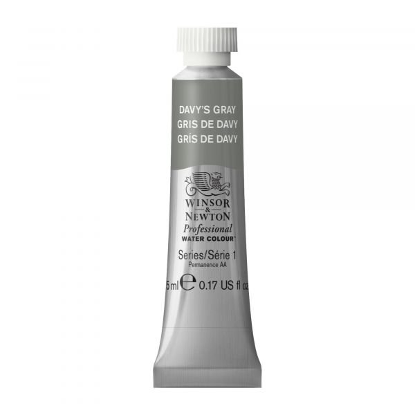 Tube d’aquarelle 5mL extra-fine Winsor & Newton Pro – 217 Gris Davy Série 1