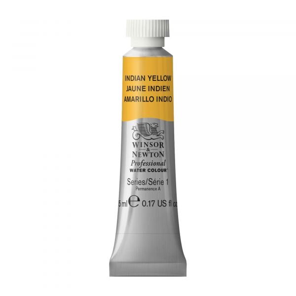 Tube d’aquarelle 5mL extra-fine Winsor & Newton Pro – Jaune indien 319 Série 1