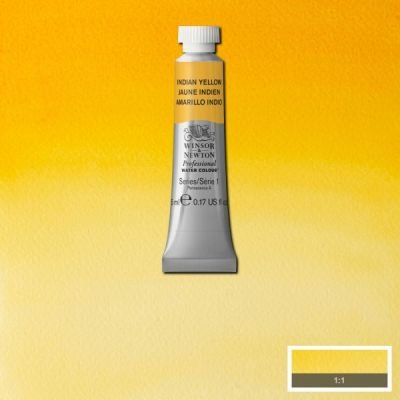 Tube d’aquarelle 5mL extra-fine Winsor & Newton Pro – Jaune indien 319 Série 1