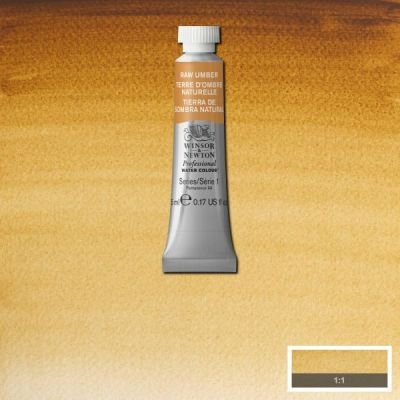 Tube d’aquarelle 5mL extra-fine Winsor & Newton Pro – Terre d’ombre naturelle 554 Série 1