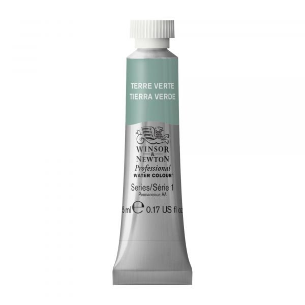Tube d’aquarelle 5mL extra-fine Winsor & Newton Pro – Terre verte 637 Série 1