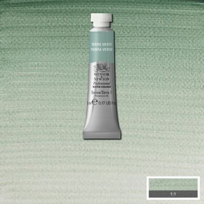 Tube d’aquarelle 5mL extra-fine Winsor & Newton Pro – Terre verte 637 Série 1