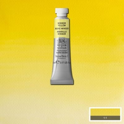 Tube d’aquarelle 5mL extra-fine Winsor & Newton Pro – Jaune Winsor 730 Série 1
