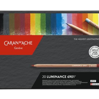 Boîte de 20 crayons de couleur Luminance Caran d’Ache