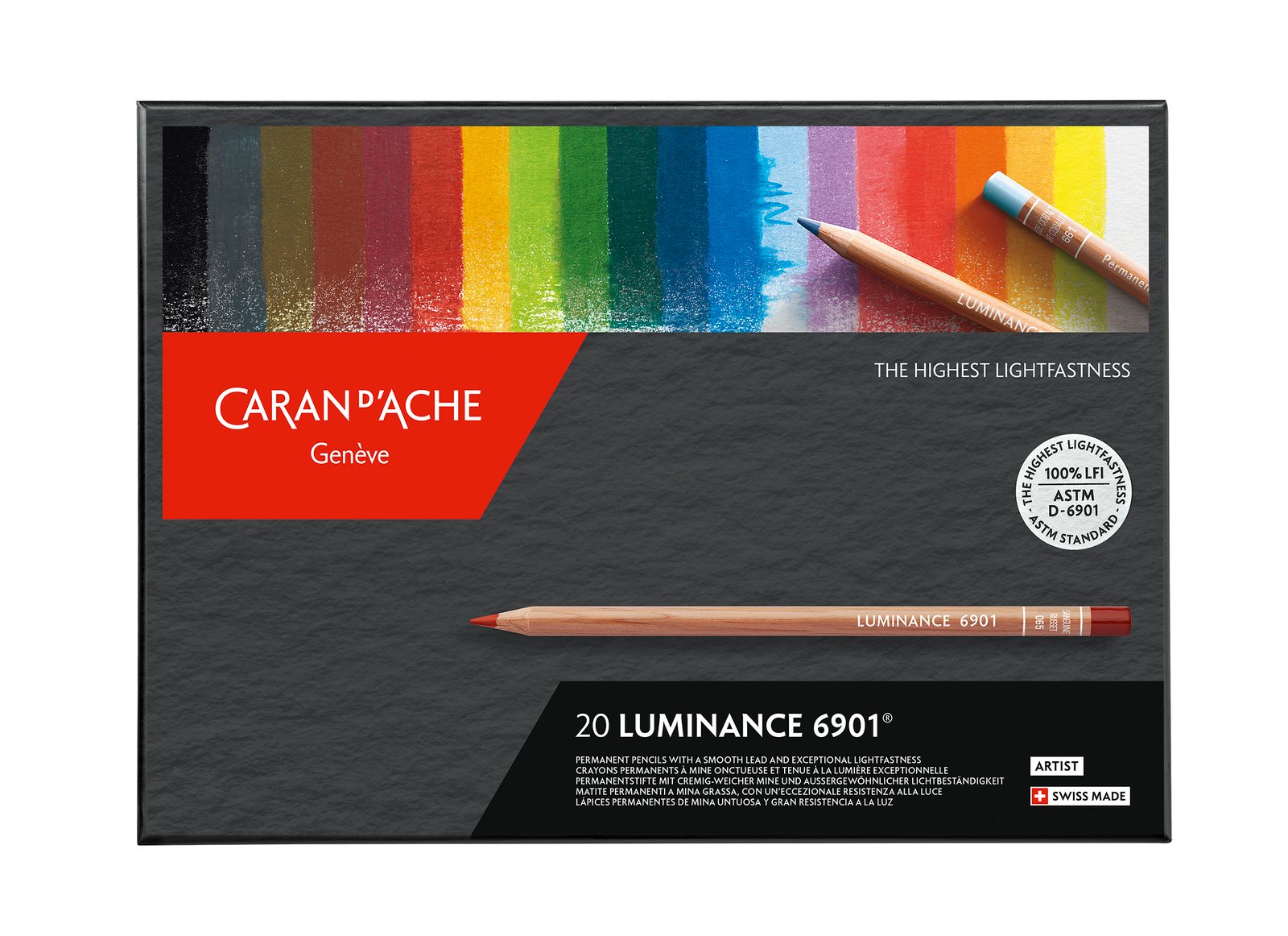 Boîte de 20 crayons de couleur Luminance Caran d’Ache