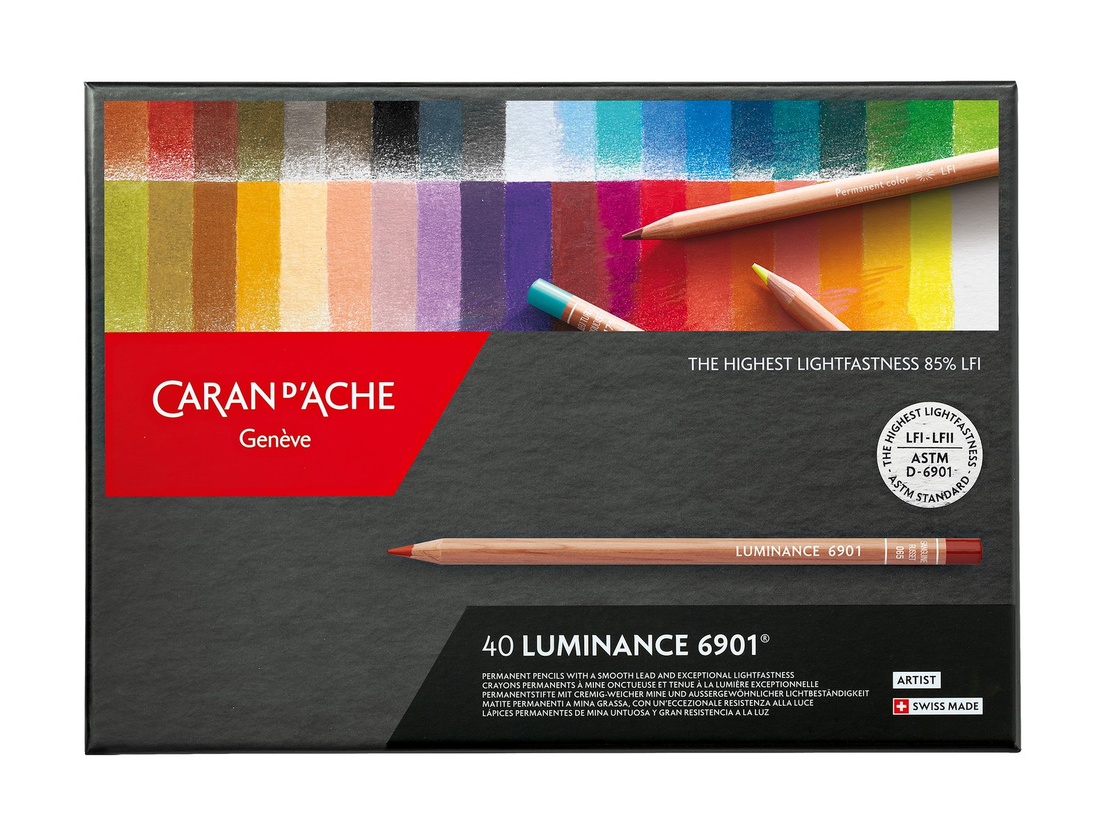 Boîte de 40 crayons de couleur Luminance Caran d’Ache