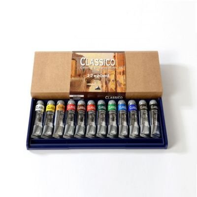 Coffret de 12 tubes de peinture à l’huile 22mL Classico extra-fine