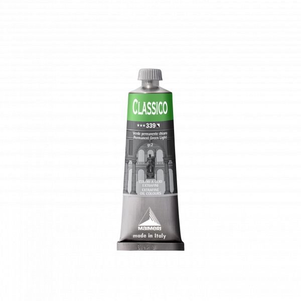 Tube de peinture à l’huile 60mL Classico extra-fine – Vert permanent clair