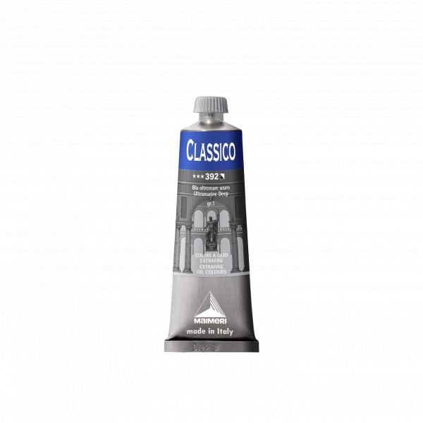 Tube de peinture à l’huile 60mL Classico extra-fine – Bleu outremer foncé