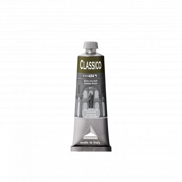 Tube de peinture à l’huile 60mL Classico extra-fine – Brun van dyck