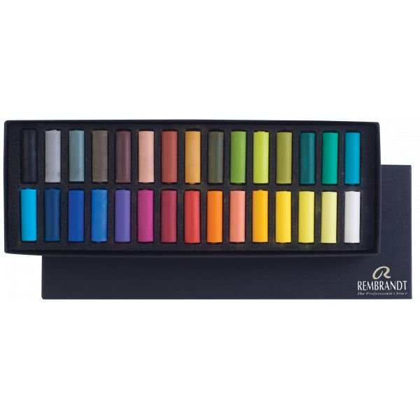 Boîte de 30 demi-pastels Rembrandt