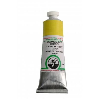 Tube de peinture à l’huile 18mL Old Holland extra-fine – Jaune cadmium citron (Cadmium yellow lemon) 009