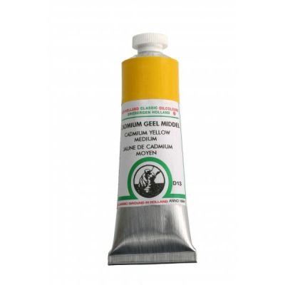 Tube de peinture à l’huile 18mL Old Holland extra-fine – Jaune cadmium moyen (Cadmium yellow medium) 13
