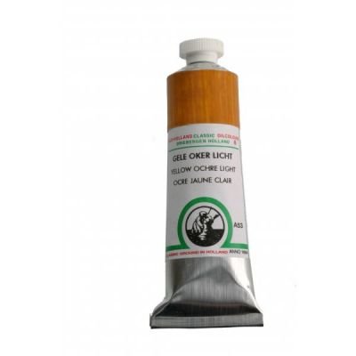 Tube de peinture à l’huile 18mL Old Holland extra-fine – Ocre jaune clair (Yellow ochre light) 53