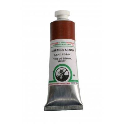 Tube de peinture à l’huile 18mL Old Holland extra-fine – Terre de sienne brûlée (Burnt sienna) 61