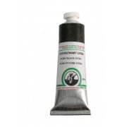 Tube de peinture à l’huile 18mL Old Holland extra-fine – Noir d’ivoire extra (Ivory black extra) 74