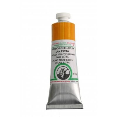 Tube de peinture à l’huile 18mL Old Holland extra-fine – Laque jaune brun indien (Indian yellow brown lake) 130